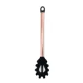 Cuchara para pasta de silicona con mango oro rosa, cuchara de espagueti antiadherente. - Servidor de pasta