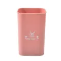 Pink kitchen utensil holder storage container organizer for cooking tools and flatware. - Storage Bin
