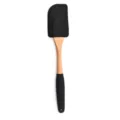 Spatule de cuisson en silicone avec manche en bois, outil noir pour melanger la creme. - Spatule #3 / Noir