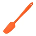 Vibrant orange silicone spatula for baking cakes, cream mixing and kitchen tool variant - Orange