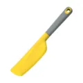 Silicone baking spatula scraper kitchen tool in yellow and grey color variant option - Yellow