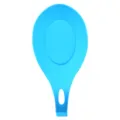 Poggiacucchiaio in silicone blu per cucina, supporto per utensili resistente al calore, facile. - Blu