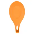 Poggiacucchiaio in silicone arancione utensile cucina clip per pentole pratico - Arancione