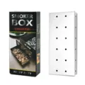 Stainless Steel BBQ Smoker Box with Multiple Holes for Wood Chips Grilling Cooking Tool - Smoker Box (Color Box Packaging)