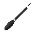 Stainless steel kitchen tong with heat-resistant black silicone head for cooking and BBQ. - Food Tongs