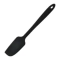 Spatola in silicone nera per la cottura di torte e utensili da cucina essenziali. - Nero