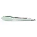 Stainless steel silicone food tong, 9-inch kitchen BBQ tong in light green color. - Mint Green
