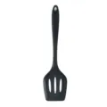 Schwarzer Silikon-Pfannenwender mit Schlitz zum Kochen, antihaftbeschichtetes Kochwerkzeug. - Geschlitzter Pfannenwender / Schwarz