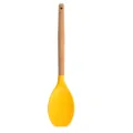 Wooden Handle Silicone Cooking Spoon Non-Stick Heat Resistant Kitchen Utensil Spoon Tool - Baking Spatula