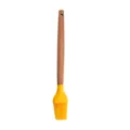 Silicone basting brush with wooden handle kitchen cooking tool pastry brush for baking BBQ - Oil Brush
