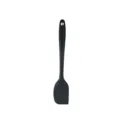 Schwarze Silikon Spatel fuer Backen Kueche Kochen Antihaft Pfanne Schaber mit Aufhaengeloch - Kleiner Schaber / Schwarz