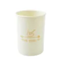 Soportes para utensilios de cocina de silicona cubo de almacenamiento, recipiente blanco marfil. - Cubo