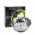Stainless steel vegetable steamer basket collapsible design for instant pot kitchen cooking - 11 Inch Ring Handle / 11 Inch Color Box