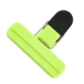 Green silicone bag sealing clip for food, snacks, tea and coffee storage freshness keeper. - S / Light Green