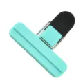 Silicone bag sealing clip, food fresh keeper, kitchen snack and coffee packaging clamp. - S / Mint Green