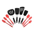 10-piece silicone kitchen utensil set, heat-resistant spatulas and cooking tools for home cooking - Mixed Color Set 2