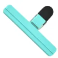 Mint green silicone food bag sealing clip for snack freshness, durable kitchen food sealer. - L / Mint Green
