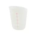Σιλικόνη δοσομετρητής 500ml μαλακό εργαλείο DIY με κόκκινες διαβαθμίσεις μέτρησης - 500ml / Λευκό