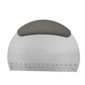 Stainless steel dough scraper with scale pastry cutter bench scraper for baking tools - Gray