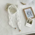 Dulce cinta de cintura de encaje blanco con colgantes de cuentas para mujeres vestidos jeans accesorio - 01#-Encaje Curvo
