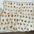 Art school style abstract geometric print square scarf, lightweight fabric, versatile neckerchief. - 110*110cm / Geometric