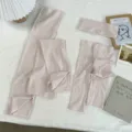 Solid color lightweight sun protection sleeve headband set three piece versatile accessories - One Size / Pink