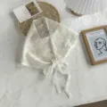 Witte kant bloem driehoek hoofddoek zoete koreaanse stijl haarband schattige kanten haarlint - Eén maat / Wit