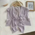 Été mince soie de glace tricoté petit châle femmes vêtements assortis jupe climatisation - Hauts / Taille unique / Violet