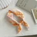 Foulard quadrato in cotone tie-dye, elegante fazzoletto da collo e fascia donna. - 55x55cm / Rosa arancione
