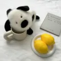 Cache-oreilles moelleux chiot pour femmes en hiver, chauffe-oreilles doux en peluche chaude. - Taille unique / Chien Blanc