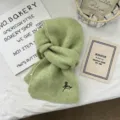 Cozy light green knit scarf for women and men, soft winter warm neck warmer daily wear. - 170*24cm / Grass Green
