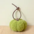 Simpatico portachiavi zucca di peluche giocattolo ciondolo borsa fascino verde bambola - Portachiavi 10cm / Verde