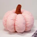 Nordischer Stil rosa Karree Kürbis Plüschkissen süßes Kuscheltier Kissen Herbstdeko - 18*12cm / Rot