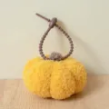 Variante pendente zucca peluche giallo, grazioso portachiavi borsa, morbida bambola stoffa. - Portachiavi 10cm / Giallo