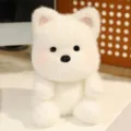 Lindo juguete de peluche de perrito blanco, muñeca de peluche suave y esponjosa para acompañar niños. - Westie / 13cm