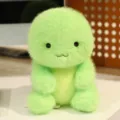 Mignon jouet en peluche vert duveteux animal en peluche doux poupée mignonne compagnon enfants - Tortue / 13cm