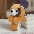 Cute animal slap bracelet plush toy, soft raccoon doll for kids and cute accessory. - Raccoon