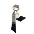 Chique smalle twilly sjaal met houndstooth motief, elegante handtas lint en nekdoek. - Hahnentritt Patroon(JSM-03-19) / 130cmx10cm