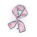 Foulard twilly fin en soie patte de chat rose pour femme, ruban de sac et foulard polyvalent. - Bleu Pâle