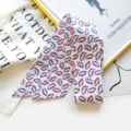 Foulard skinny en coton lin ruban twilly pour sac à main cou accessoire mode polyvalent - Style 23 / 90x5cm