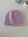 Comodo berretto in maglia rosa da donna, morbido cappello invernale con dettaglio in metallo. - 27*22cm / Viola rosato