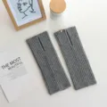 Grijs wol gebreide split sokkenmouwen warme winter dagelijkse minimalistische stijl mode - 27*10cm / Grijs