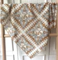 Carré de coton à imprimé géométrique rétro, foulard vintage pour tenues élégantes. - Taille unique / 06#-Style Motif Lettre Rétro