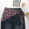Paisley εκτύπωση μεταξωτή φούστα φουλάρι μέσης τρίγωνο layering τζιν μόδα καλοκαίρι νέο - Ένα μέγεθος / Bottoms / Μικρό Λαχούρι (06#)