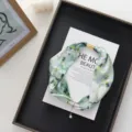 Green floral print small silk scarf with magnetic buckle and pearl pendant for everyday wear. - 51*4cm / Green