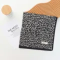 Classic leopard print cotton square scarf, stylish head wrap for women, vintage bandana. - 55x55cm / Grey Leopard Style (03#-灰豹)