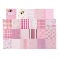 Carta materiale retro floreale rosa 44 fogli, carta decorativa per journaling fai da te - Tessuto di Fiori di Ciliegio