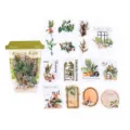 PET sticker pack watercolor plant coffee theme decorative DIY journaling set of 30pcs - Healing Life