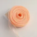 Pfirsich Organza Band Rolle fuer Geschenkverpackung, Blumenstrauss und Kuchenbox. - Kernlose Rolle / Champagnerrosa (4cm*10 Yards)