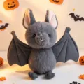 Cute gray bat plush toy for Halloween decoration, soft stuffed animal doll gift for kids. - 20cm Bat
